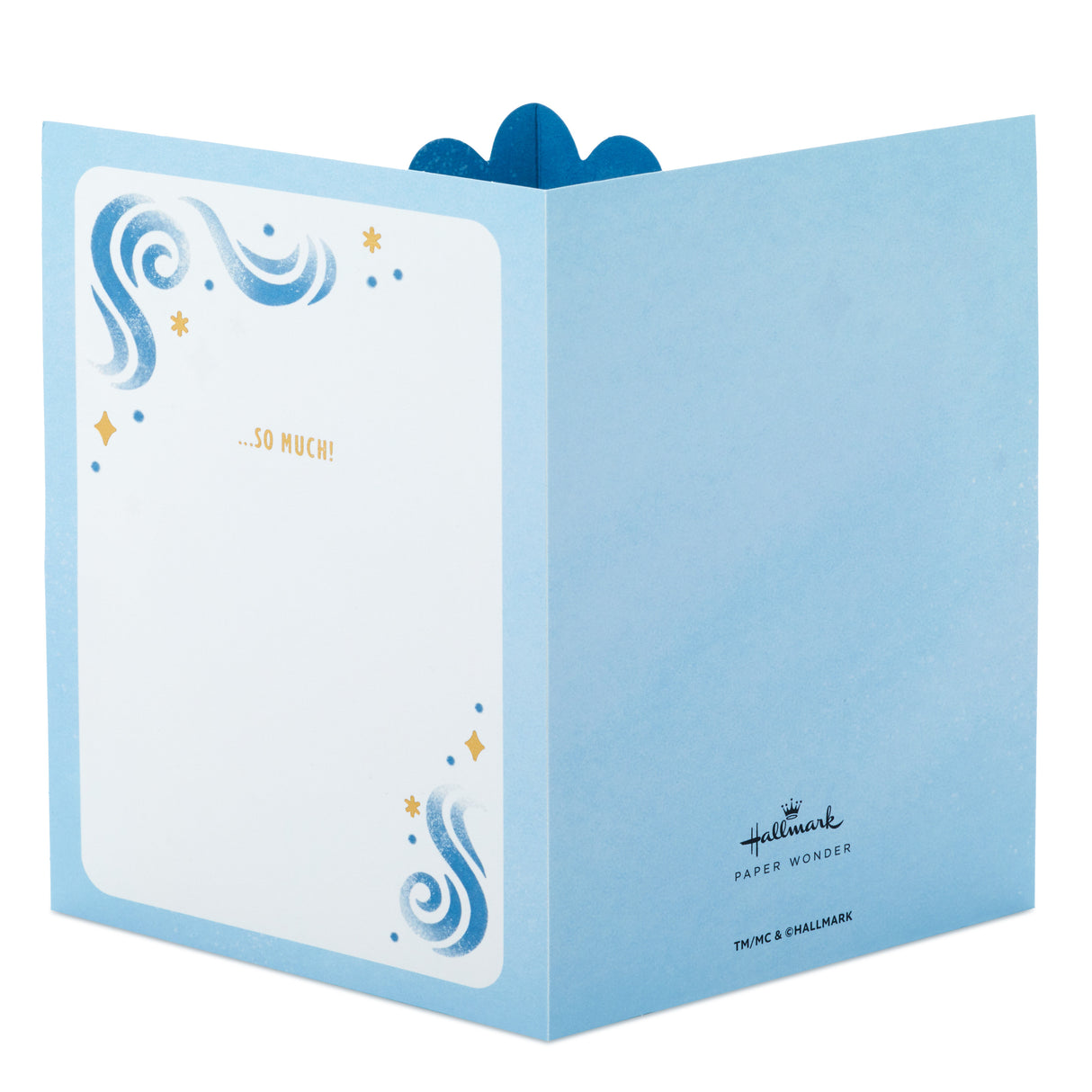 Hallmark Paper Wonder Pop Up Thank You Card, Nurses Day Card, Admin Professional Day Card (Blue and Gold)