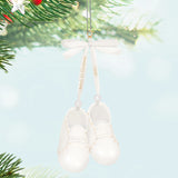 Hallmark Keepsake Christmas Ornament (Baby's 1st Christmas Baby Booties 2025, Porcelain)