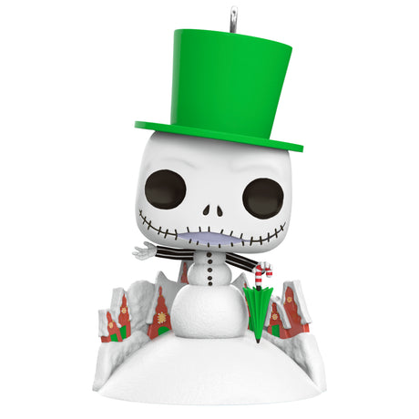 Keepsake Christmas Ornament 2024, Disney Tim Burton's The Nightmare Before Christmas Jack Skellington Snowman Funko POP!, Gifts for Disney Fans