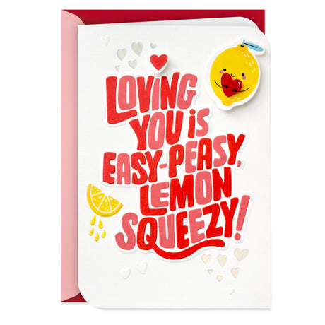 Hallmark Love Card, Romantic Birthday Card (Easy Peasy Lemon Squeezy)