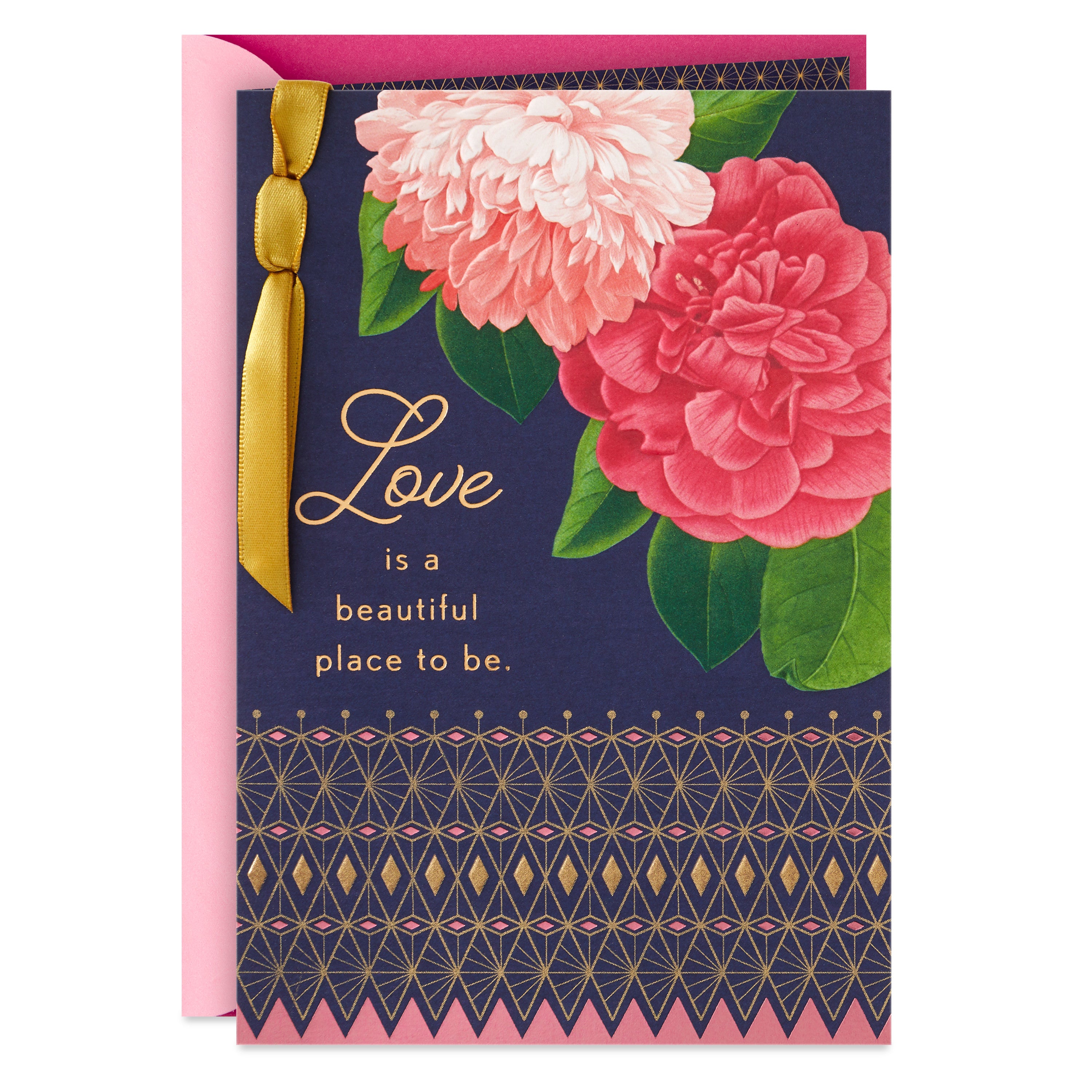 Hallmark Anniversary Card, Love Card, Romantic Birthday Card for Women (Love Is a Beautiful Place to Be)