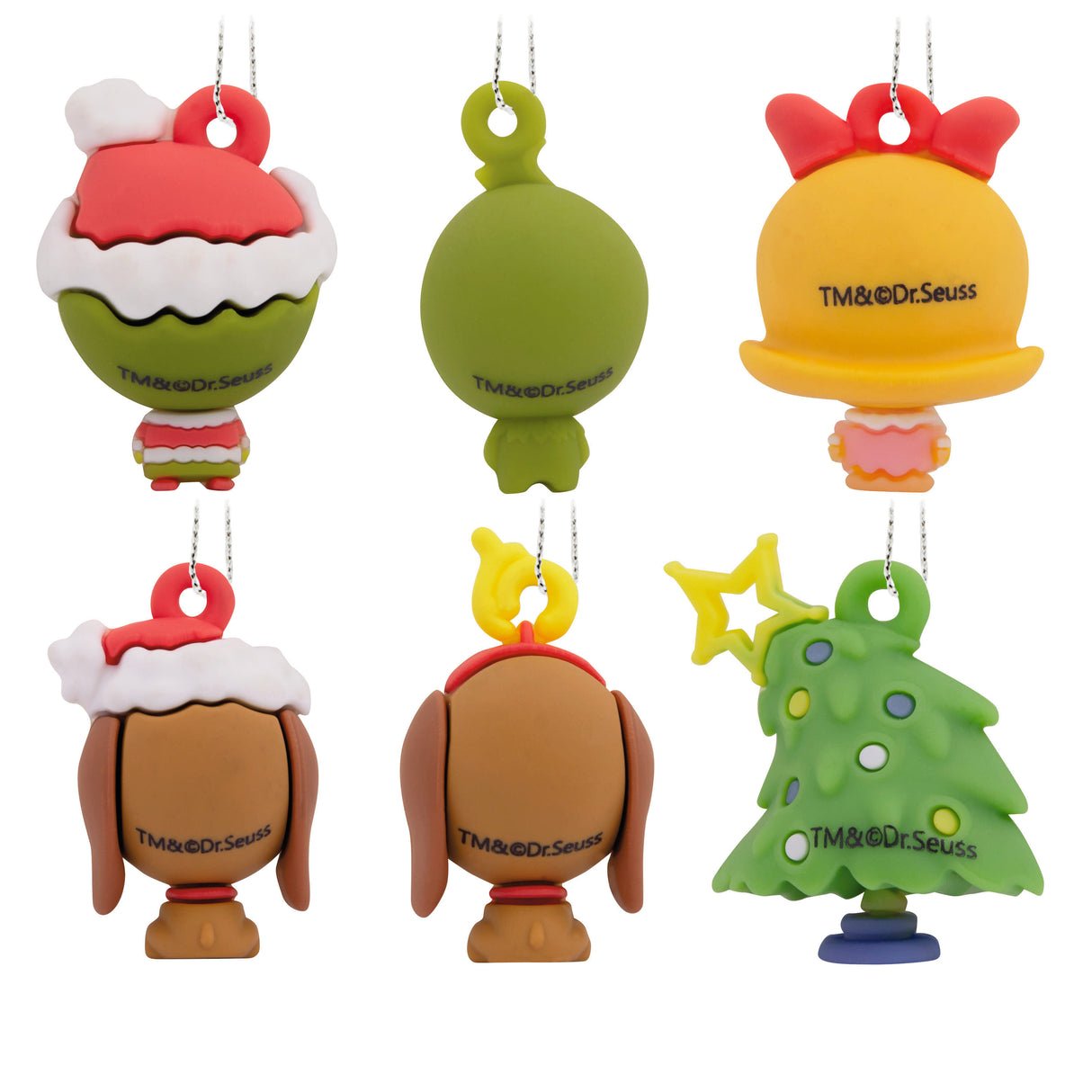 Hallmark Mini Christmas Ornaments (Dr. Seuss's How the Grinch Stole Christmas! Shatterproof), Set of 6