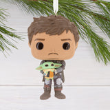 Hallmark Christmas Ornament (Star Wars: The Mandalorian Holding Grogu Funko POP!)