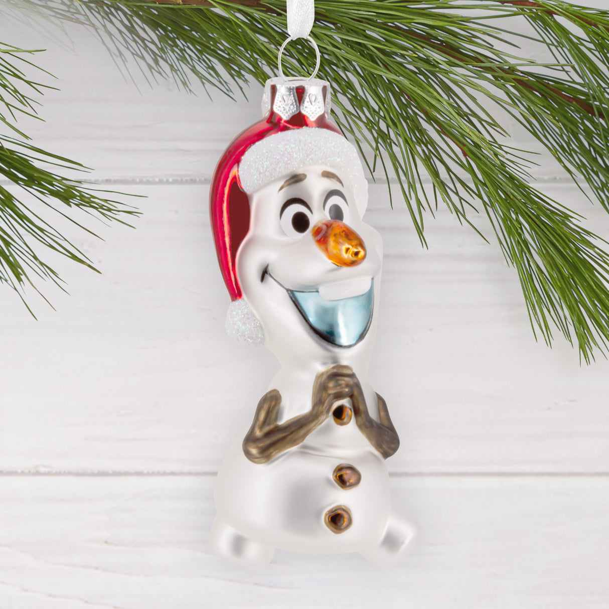 Hallmark Christmas Ornament (Disney Frozen Holiday Olaf, Glass)