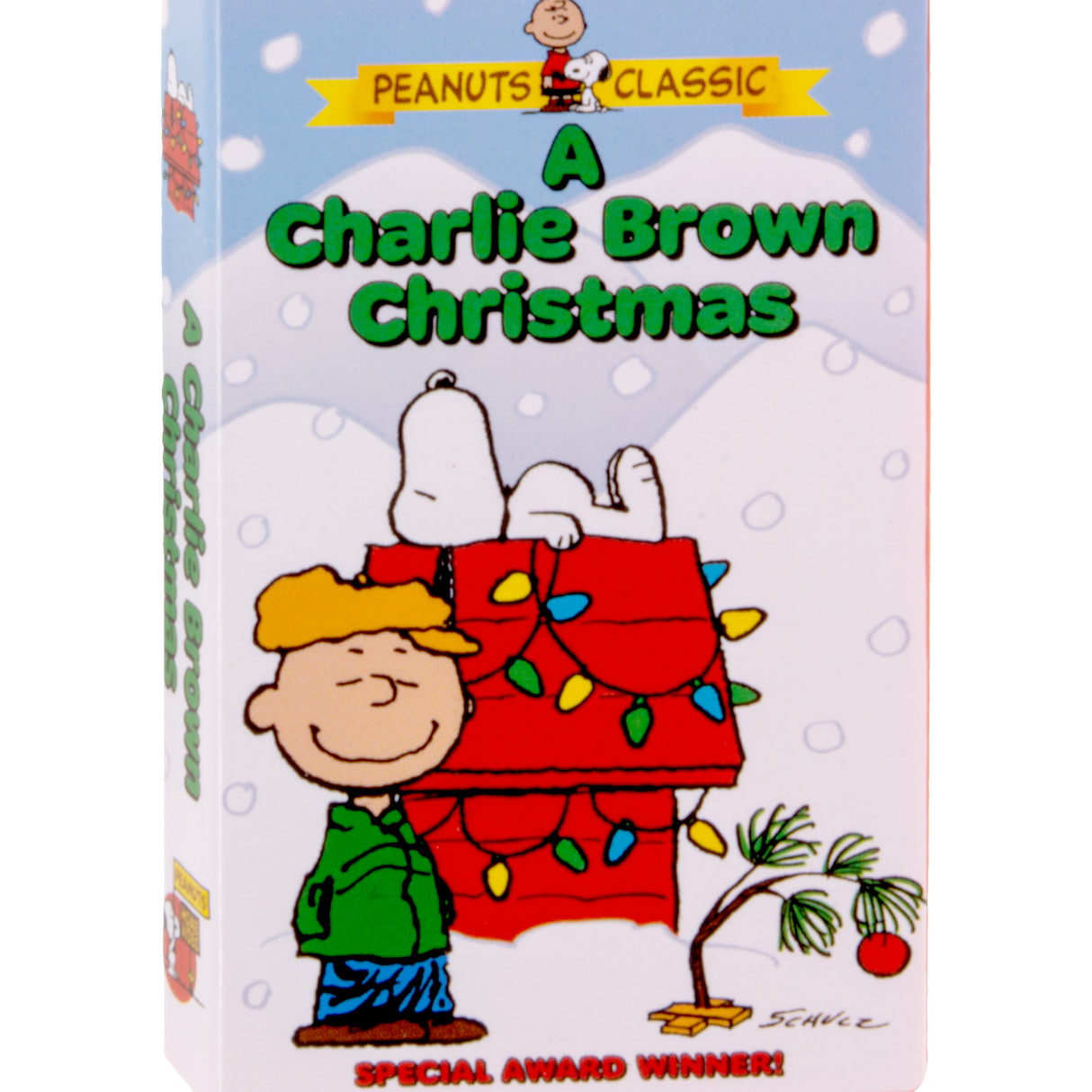 Hallmark Christmas Ornament (Peanuts A Charlie Brown Christmas Retro Video Cassette Case)