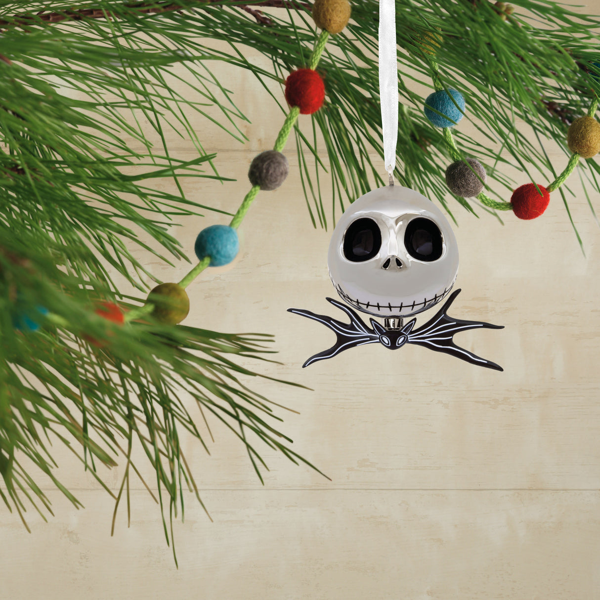 Disney Tim Burton's The Nightmare Before Christmas Jack Skellington Premium Christmas Ornament, Metal