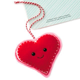 Signature Valentines Day Card for Kids (Removable Felt Heart Ornament)