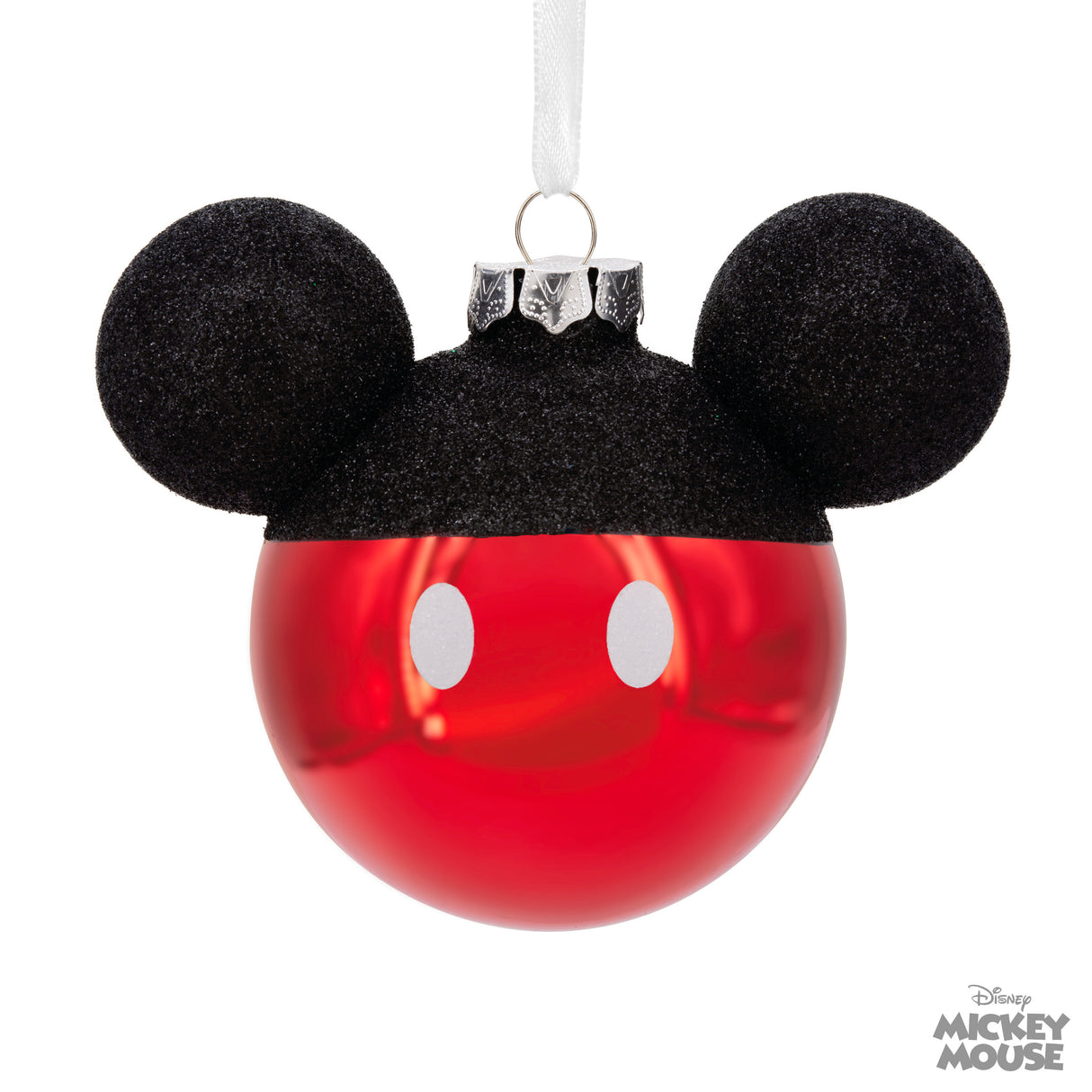 Disney Mickey Mouse Icon Christmas Ornament, Blown Glass