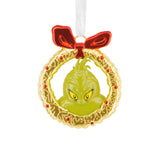 Hallmark Christmas Ornament (Dr. Seuss's How the Grinch Stole Christmas! Grinch in Wreath, Metal)