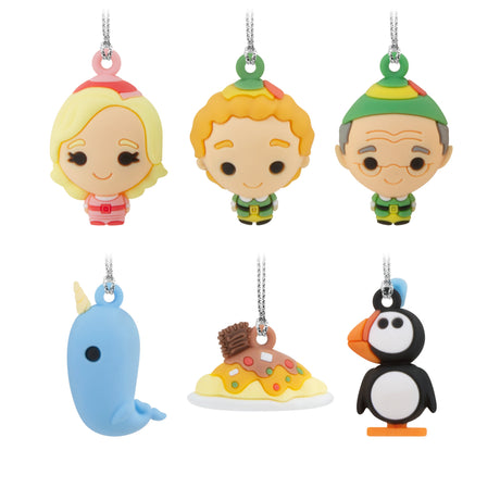 Hallmark Mini Christmas Ornaments (Elf, Shatterproof), Set of 6