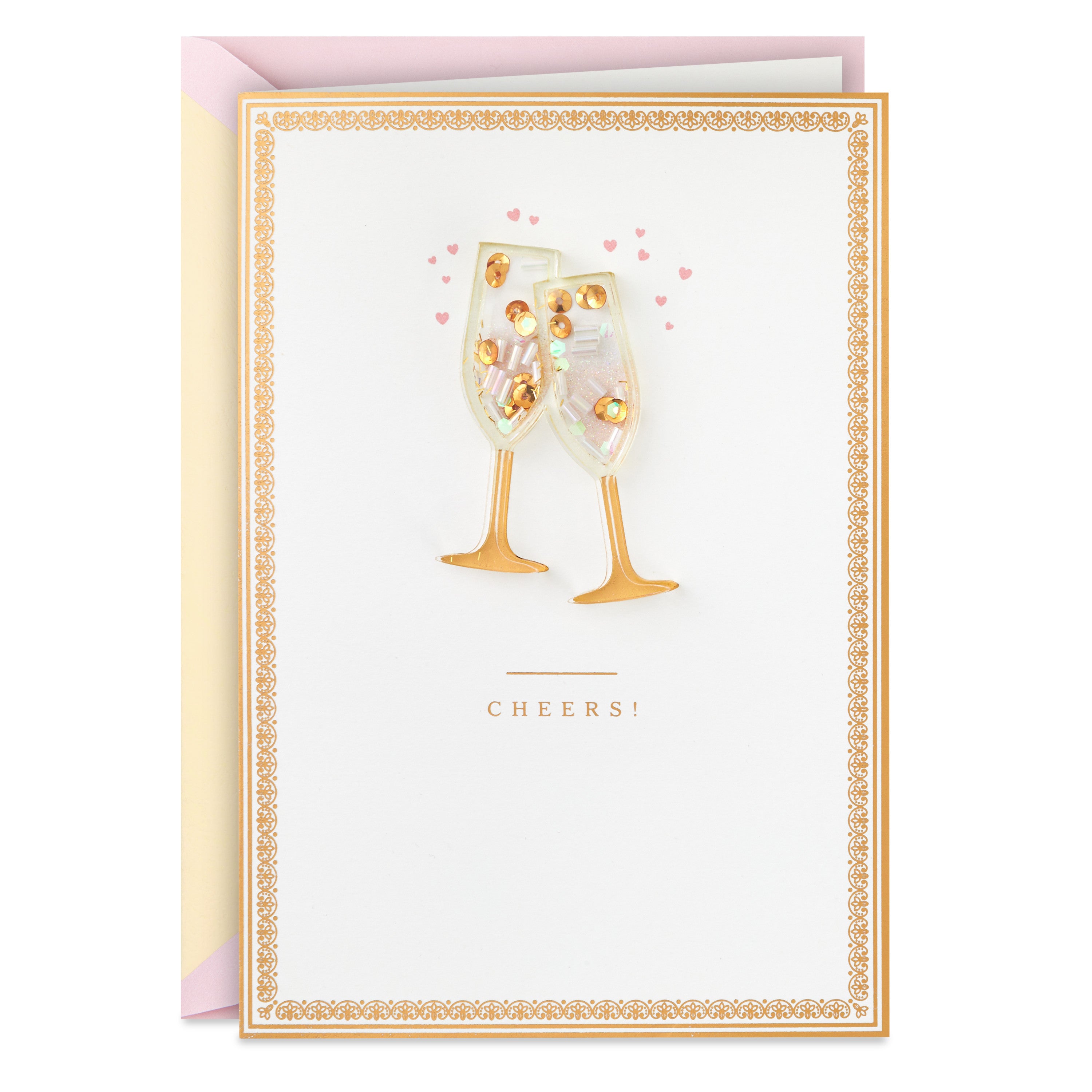 Hallmark Signature Anniversary Card for Couple (Champagne Cheers)