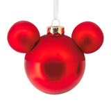 Hallmark Christmas Ornament (Disney Mickey Mouse Ears Icon, Glass)