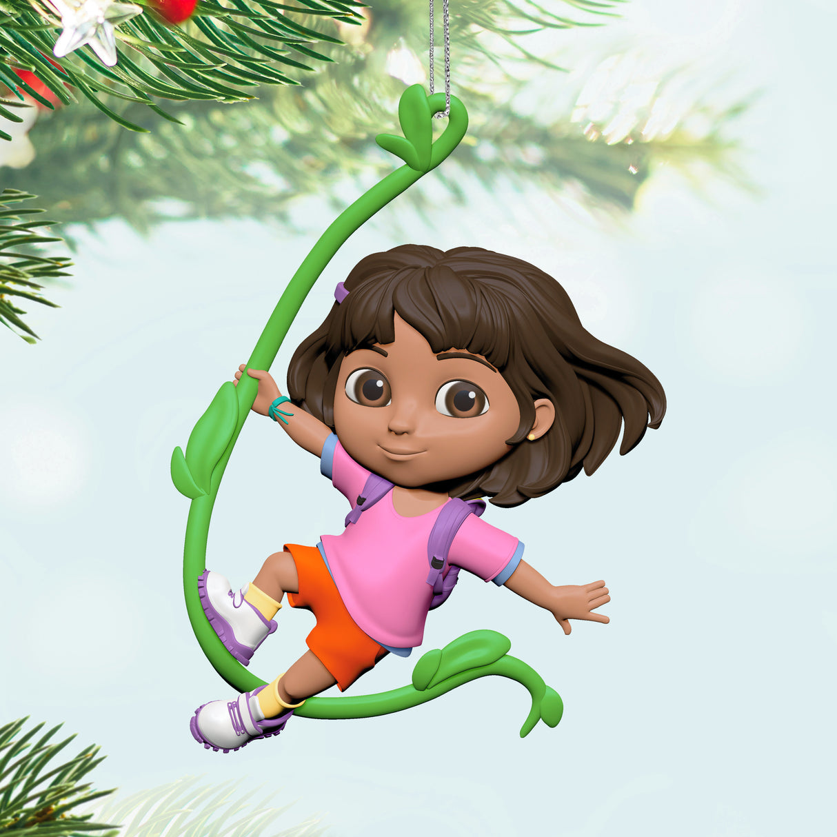 Hallmark Keepsake Christmas Ornament (Nickelodeon Dora Swinging Into Adventure)