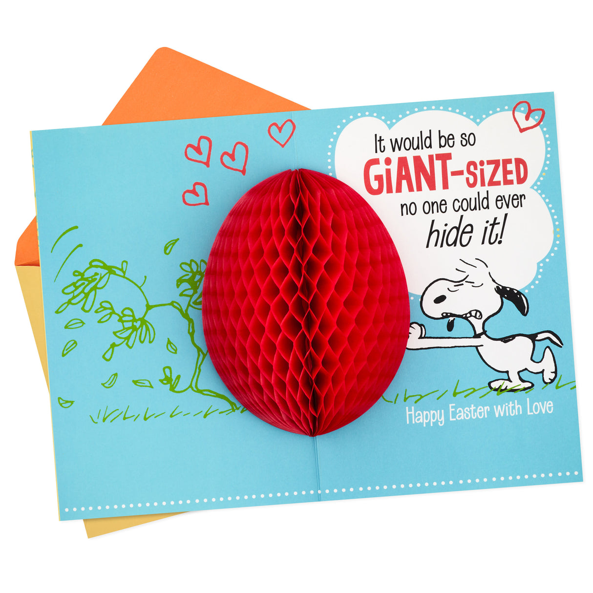 Peanuts® Snoopy Lots of Love Funny Pop-Up Easter Card