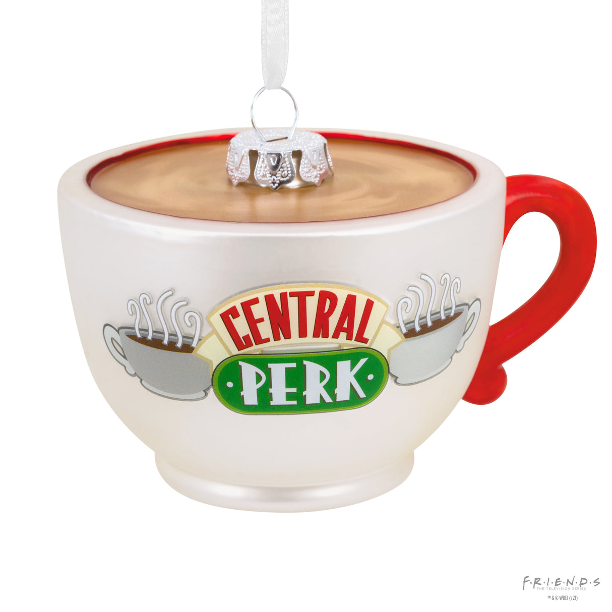 Hallmark Christmas Ornament (Friends Central Perk Cafe Coffee Cup Blown Glass)