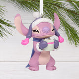 Hallmark Christmas Ornament (Disney Stitch Angel With Hot Cocoa)