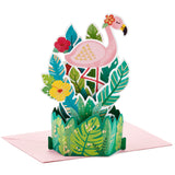 Hallmark Paper Wonder Pop Up Birthday Card, Thank You Card, Encouragement Card, All Occasion Card (Flamingo)