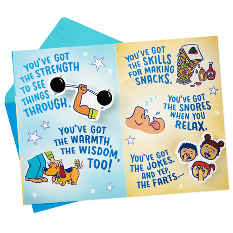 Funny Pop Up Fathers Day Card for Dad from Son or Daughter (You've Got it All)