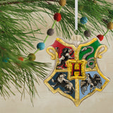 Hallmark Christmas Ornament (Harry Potter Hogwarts Crest Blown Glass)