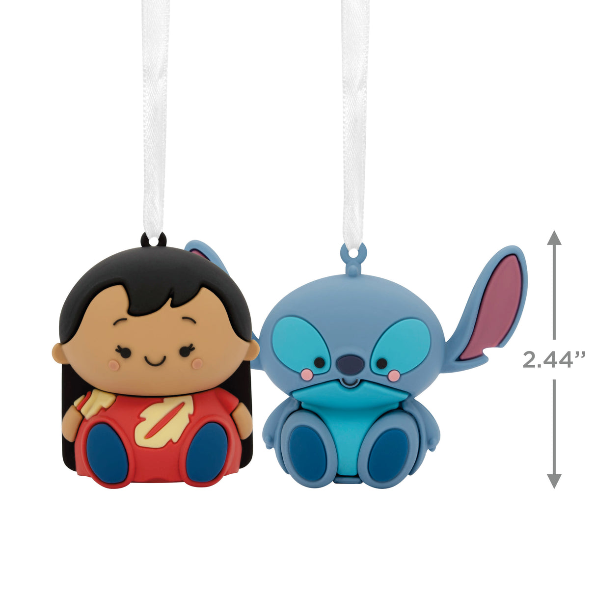 Better Together Disney Lilo & Stitch Magnetic Christmas Ornaments, Set of 2, Shatterproof