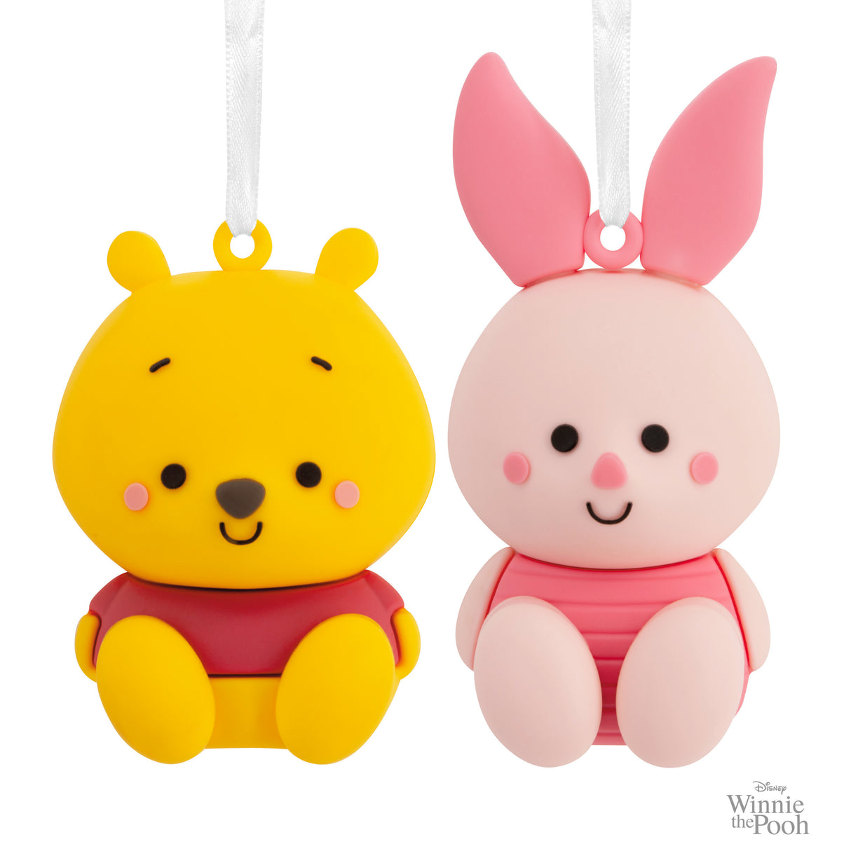 Hallmark Christmas Ornaments (Better Together Disney Winnie the Pooh and Piglet Magnetic), Set of 2