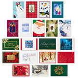 Assorted Boxed Christmas Cards (Set of 20 Holiday Greeting Cards and Envelopes)