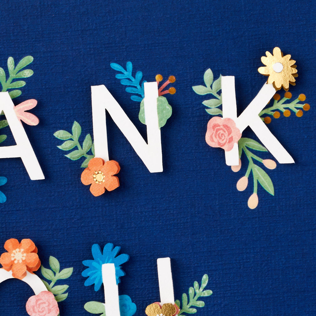 Hallmark Signature Thank You Card, Admin Professional Day Card (Flowers)