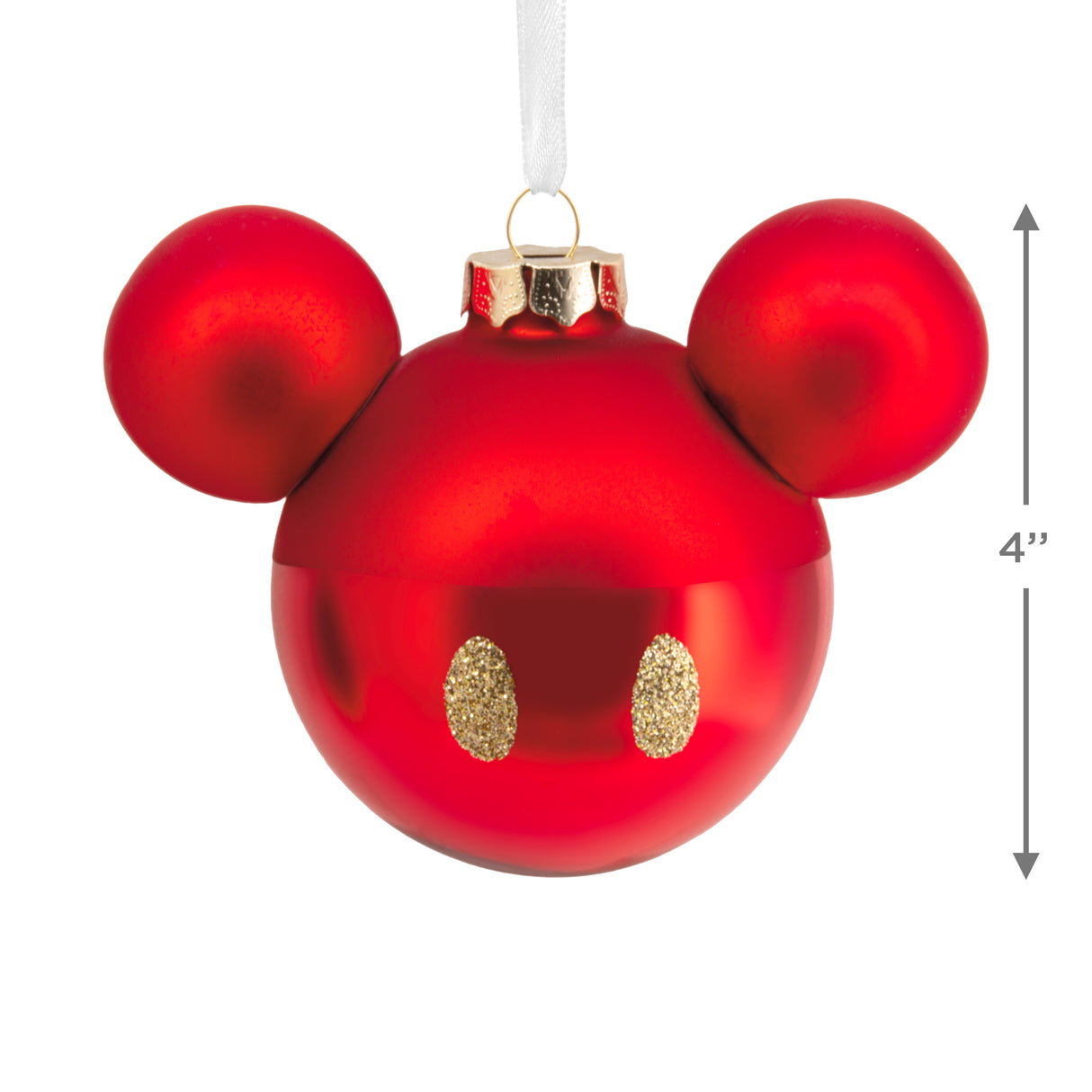 Hallmark Christmas Ornament (Disney Mickey Mouse Ears Icon, Glass)