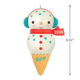 Keepsake Christmas Ornament 2024, Son Snowman Ice Cream Cone 2024, Family Gifts