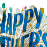 Hallmark Paper Wonder Displayable Jumbo Fathers Day Card (Accordion Fold Happy Father's Day)