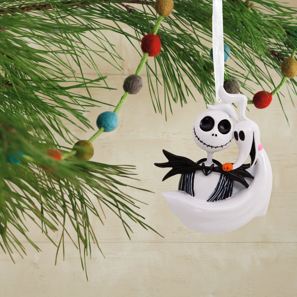 Hallmark Disney Tim Burton's The Nightmare Before Christmas Jack Skellington and Zero Christmas Ornament