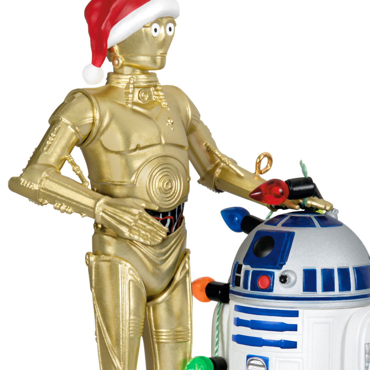 Keepsake Christmas Ornament 2024, Star Wars C-3PO and R2-D2 Peekbuster With Motion-Activated Sound, Gifts for Star Wars Fans