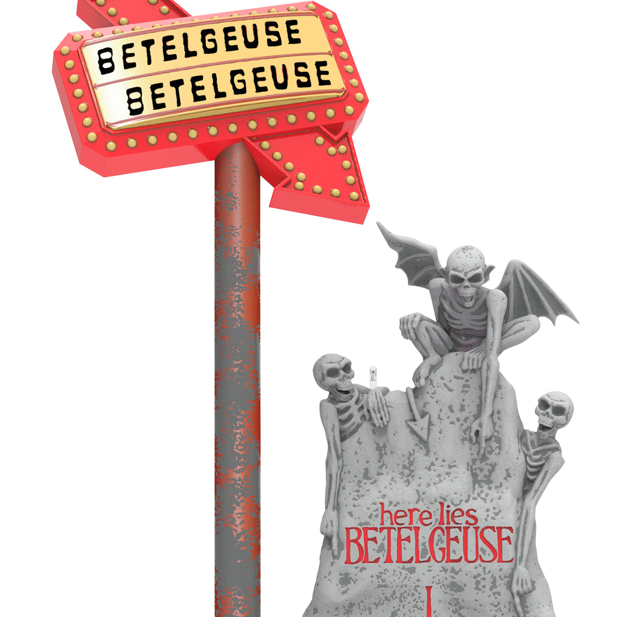 Hallmark Keepsake Christmas Ornament (Beetlejuice Here Lies Beetlejuice With Light)