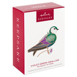 Keepsake Christmas Ornament 2024, The Beauty of Birds Violet-Green Swallow