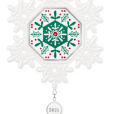 Hallmark Keepsake Christmas Ornament (Snowflake 2025, Porcelain)