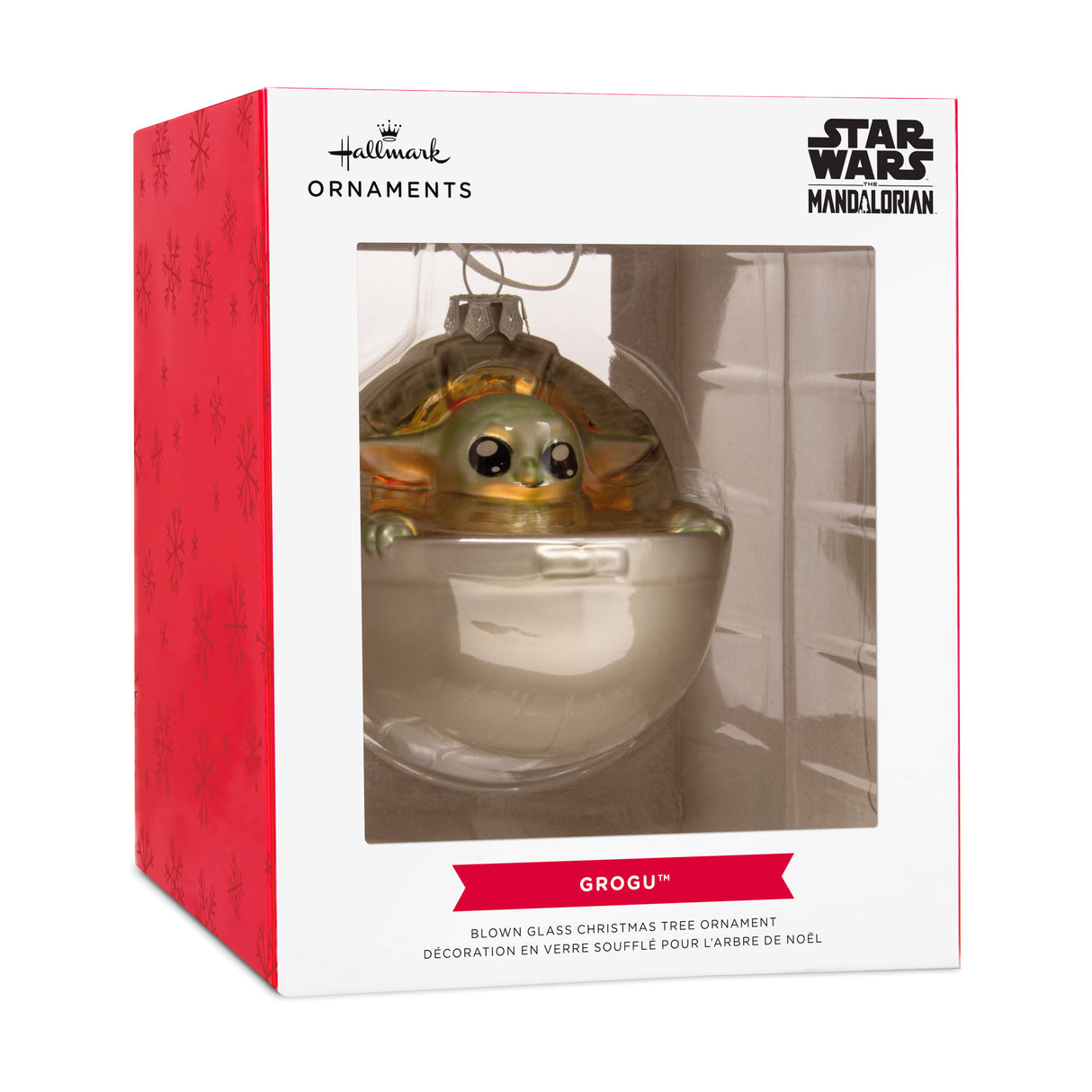 Hallmark Christmas Ornament (Star Wars: The Mandalorian Grogu in Pram, Glass)