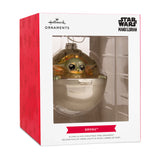 Hallmark Christmas Ornament (Star Wars: The Mandalorian Grogu in Pram, Glass)