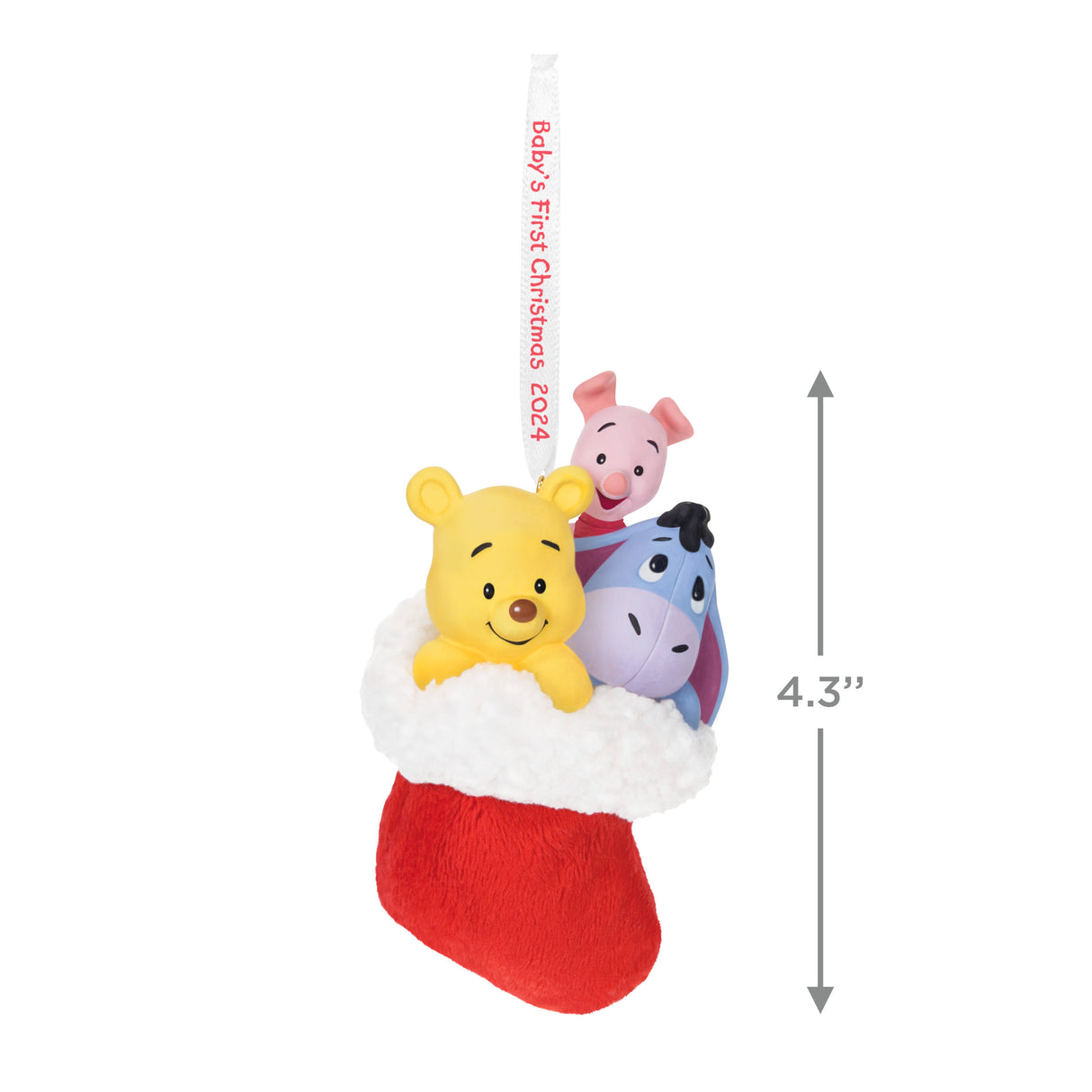 Keepsake Christmas Ornament 2024, Disney Winnie the Pooh A Snuggly First Christmas 2024, Gifts for Disney Fans