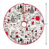 Peanuts 40" Christmas Tree Skirt, Fabric