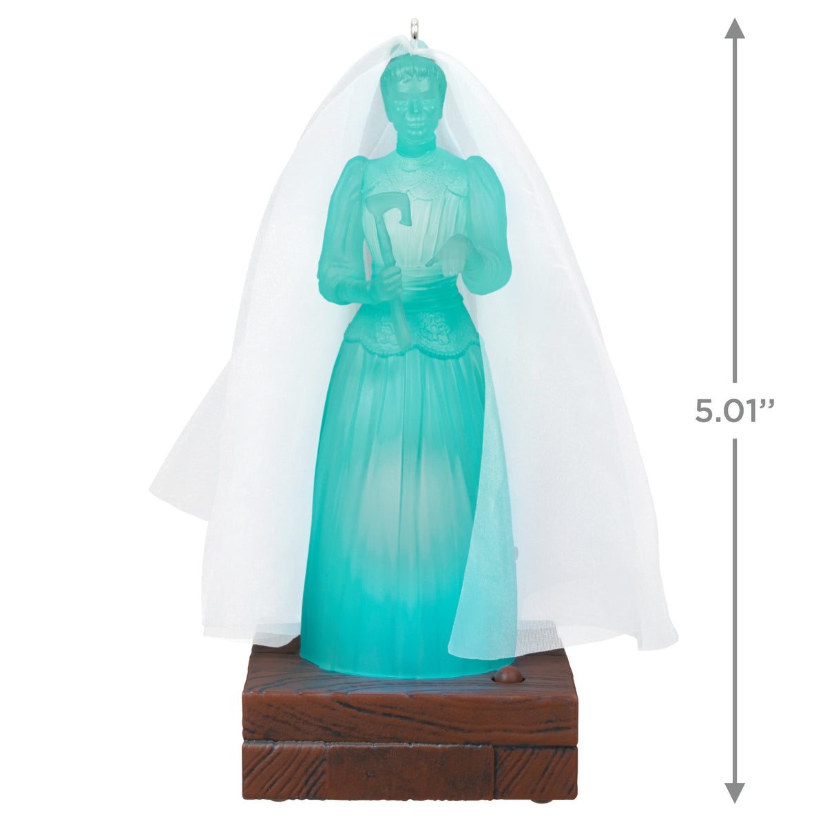 Keepsake Christmas Ornament, Disney The Haunted Mansion Collection Constance Hatchaway With Light and Sound, Gifts for Disney Fans