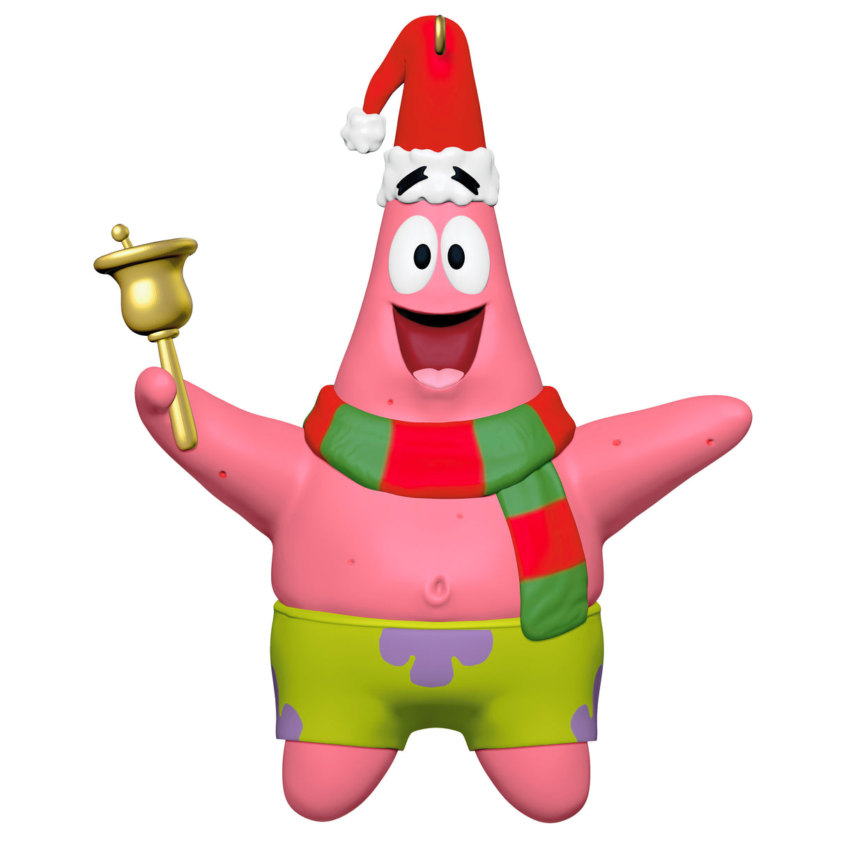 Keepsake Christmas Ornament 2024, Nickelodeon SpongeBob SquarePants Patrick Rings in the Season, Cartoon Gifts