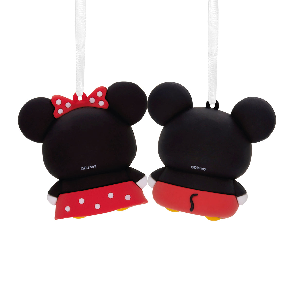 Better Together Disney Mickey and Minnie Magnetic Christmas Ornaments, Set of 2, Shatterproof