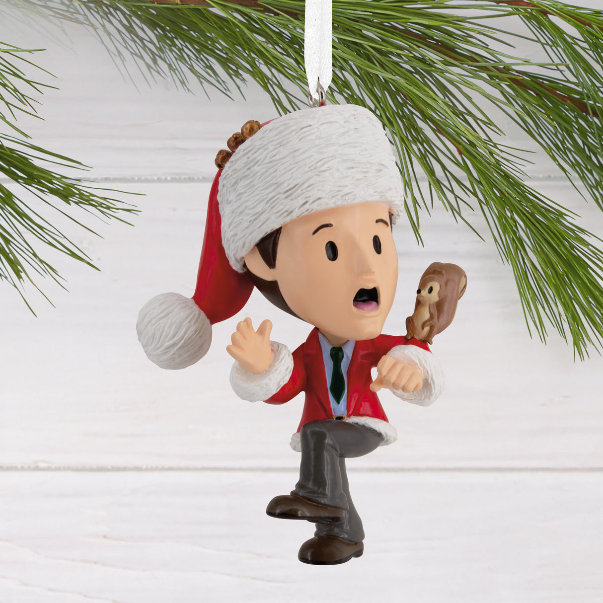 National Lampoon's Christmas Vacation Clark Griswold With Squirrel Stylized Christmas Ornament