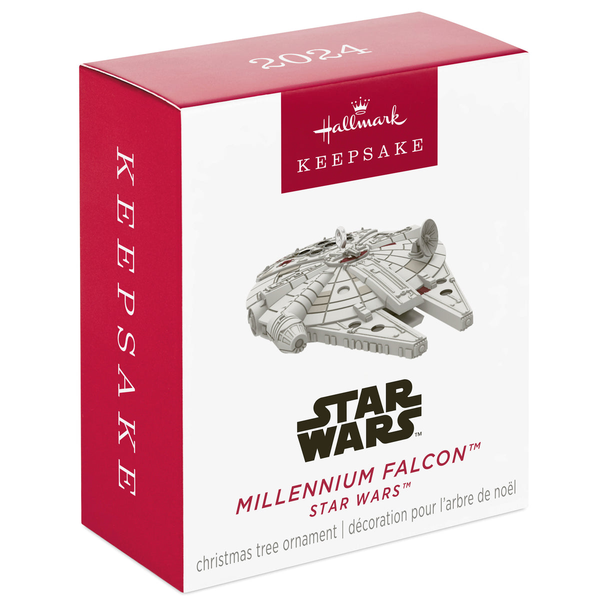 Keepsake 0.43" Mini Christmas Ornament 2024, Star Wars Millennium Falcon, Gifts for Star Wars Fans