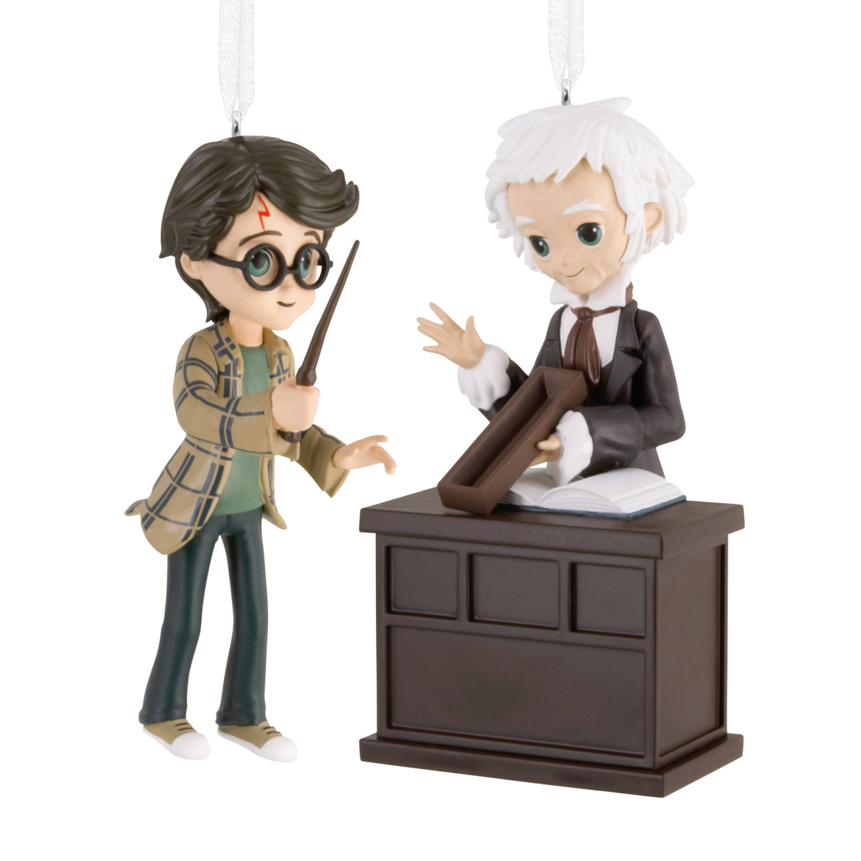 Harry Potter and Ollivander Christmas Ornaments, Set of 2