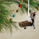 Harry Potter Luggage Trolley With Hedwig Christmas Ornament