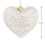 Hallmark Christmas Ornament (Our First Christmas Heart Locket 2025, Metal)