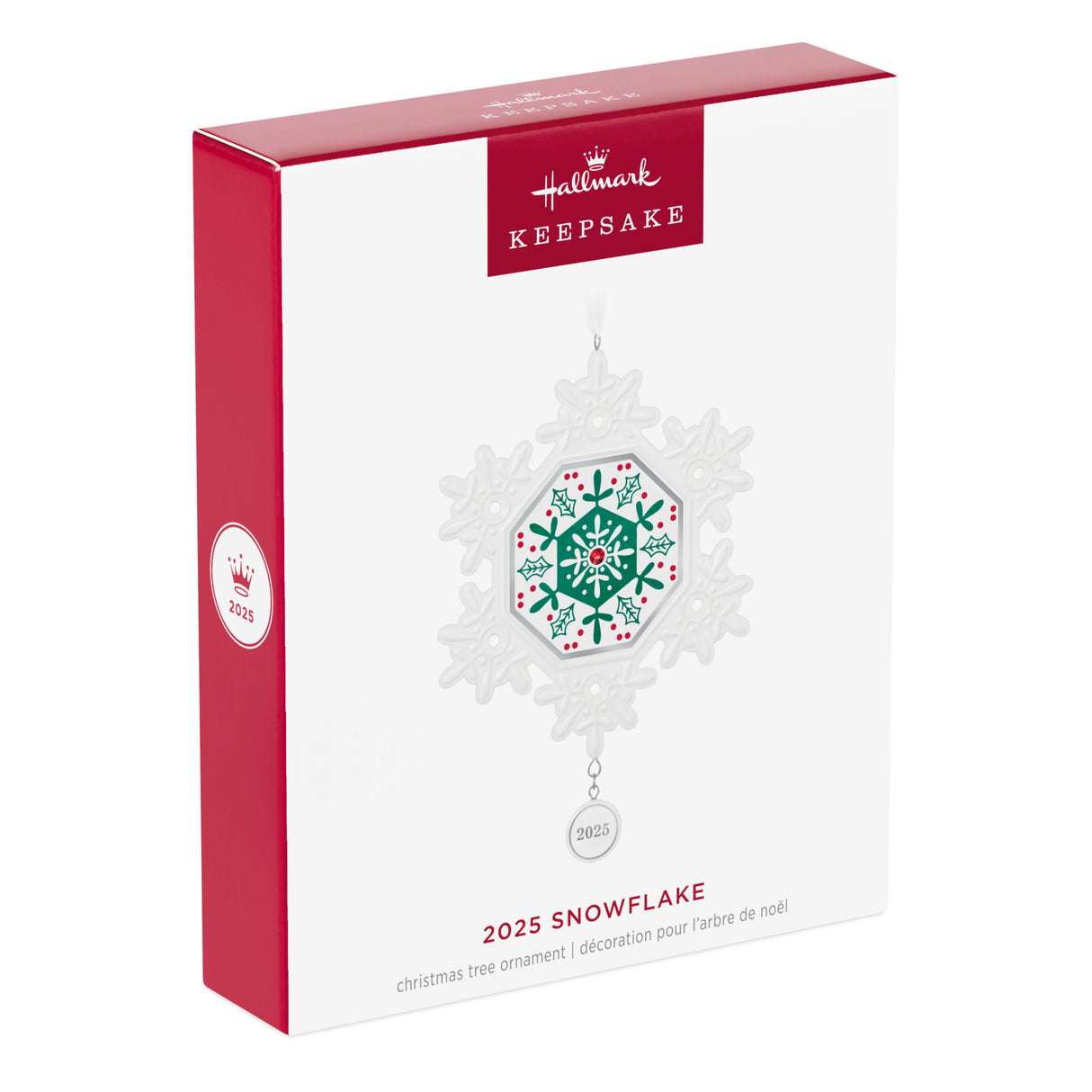 Hallmark Keepsake Christmas Ornament (Snowflake 2025, Porcelain)