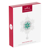 Hallmark Keepsake Christmas Ornament (Snowflake 2025, Porcelain)