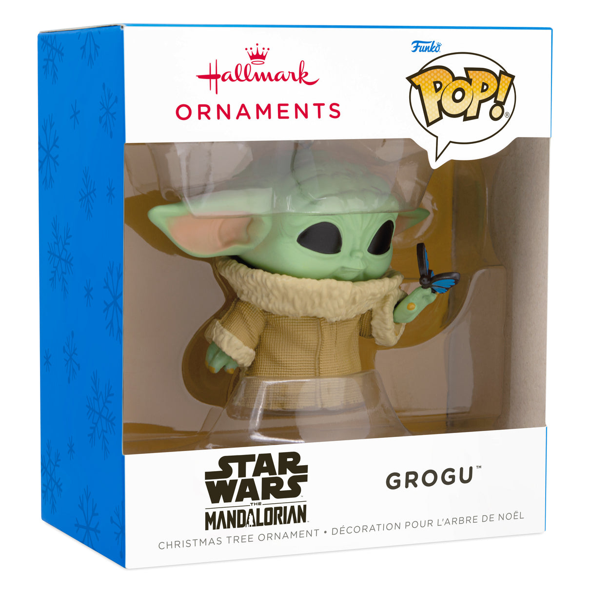 Star Wars: The Mandalorian Grogu With Butterfly Funko POP! Christmas Ornament, May the 4th